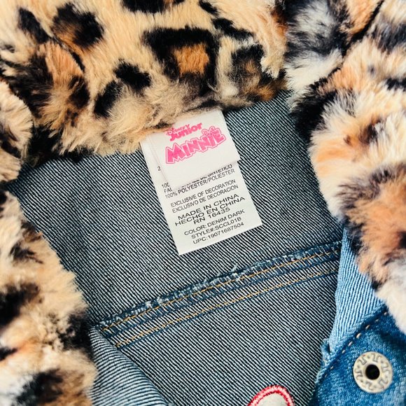 DISNEY Junior Minnie Mouse Classic Love Jean Jacket EUC 4T - Picture 7 of 9